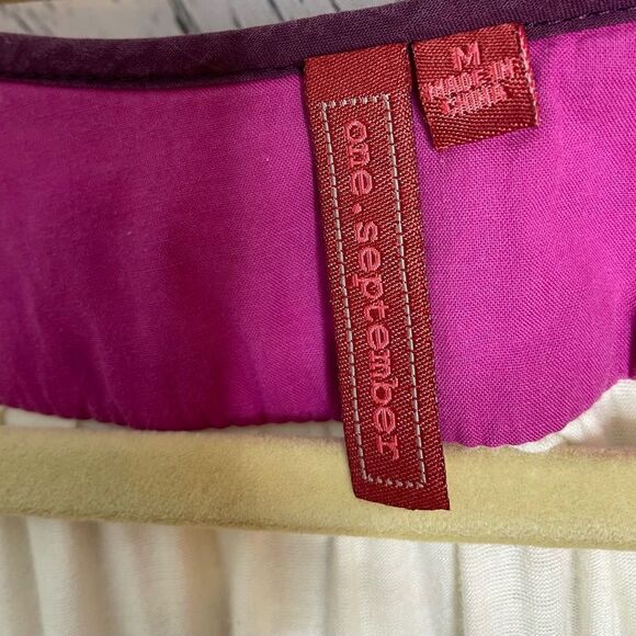 Anthropologie One September Embroidered Boho Peasant Blouse M - Picture 5 of 7